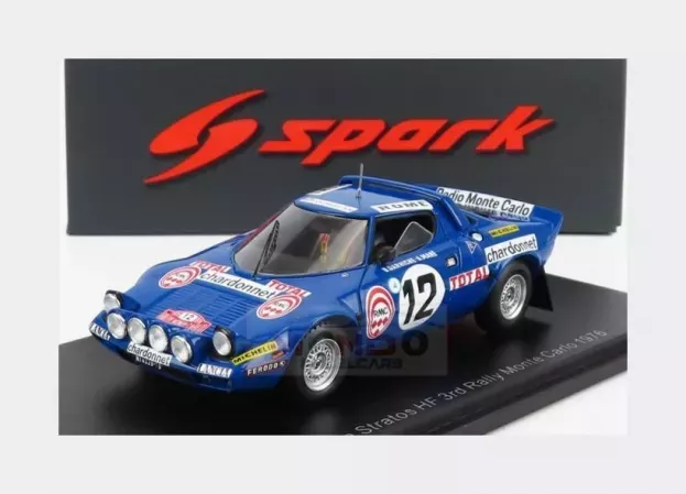Spark Lancia Stratos Hf N 12 3rd Rally Montecarlo 1976 B.darniche A.mahe 1:43 S9084