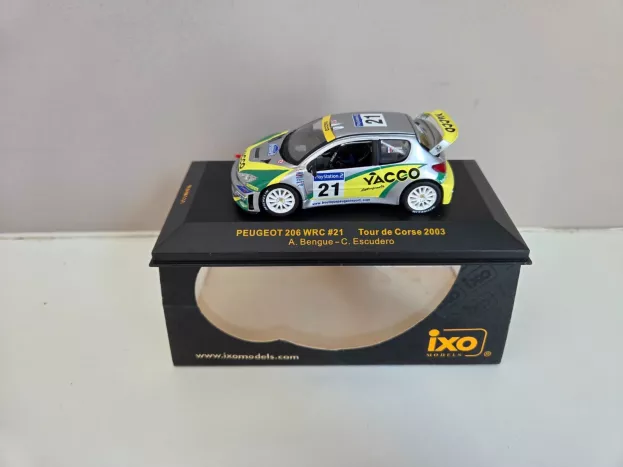 IXO Models Peugeot 206 Wrc N 21 Rally Tour De Corse 2003 Alexandre Bengue Caroline Escudero 1:43 RAM131