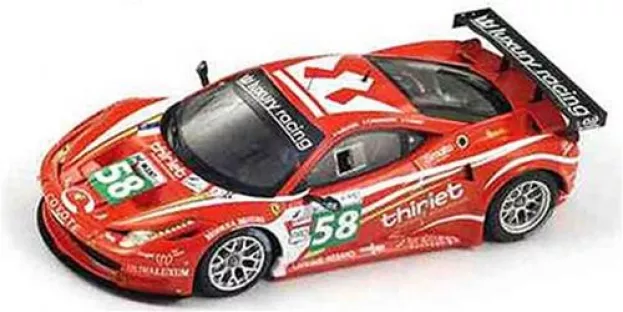 Truescale Ferrari 458 Italia 8c Gt2 Team Luxury Racing N 58 24h Le Mans 2011 1:43 TSM11FJ019