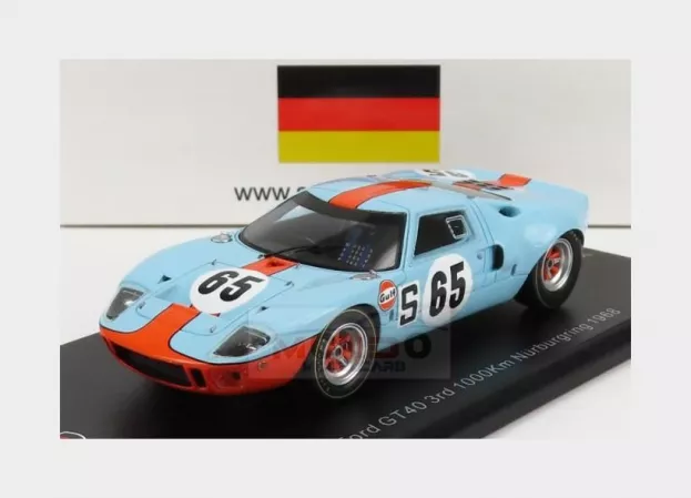 Spark Ford Gt40 Mkiv 7.0l V8 N 65 3rd 1000km Nurburgring 1968 J.ickx P.hawkins 1:43 SG817