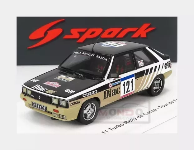 Spark Scg R11 Turbo N 121 Rally Tour De Corse 1984 J.p.deriu J.mariani 1:43 S5572