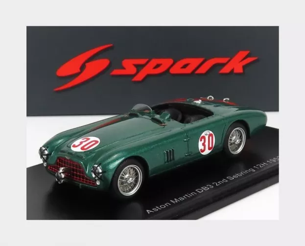 Spark Aston Martin Db3 N 30 2nd 12h Sebring 1953 R.parnell G.abecassis 1:43 S2448