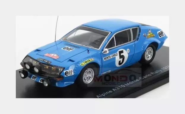Spark Renault A310 Alpine N 5 Tally Montecarlo 1975 J.l.therier M.vial 1:43 S5493