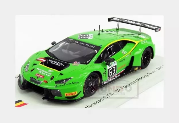 Spark Lamborghini Huracan Gt3 Team Grasser Racing N 63 24h Spa 2016 D.alessi N.pohler A.fjordbach D.andersen 1:43 SB287