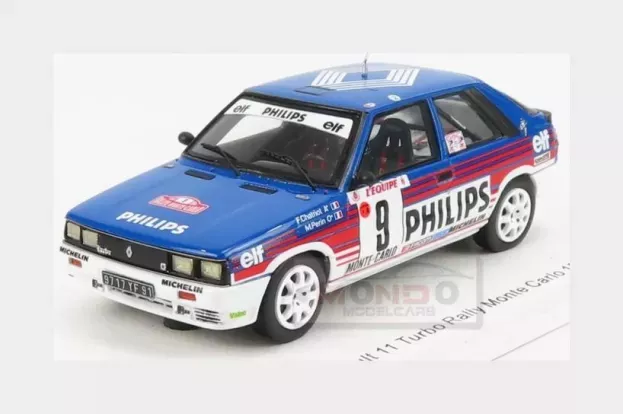 Spark Renault R11 Turbo N 9 Rally Montecarlo 1987 F.chatriot M.perin 1:43 S5569