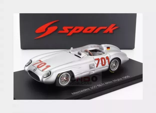 Spark Mercedes 300 Slr 3.0l S8 Team Daimler-benz Ag N 701 Mille Miglia 1955 K.kling 1:43 S5891