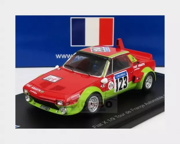 Spark Fiat X1 9 Abarth N 123 Tour De France 1974 G.pianta F.rossetti 1:43 SF264