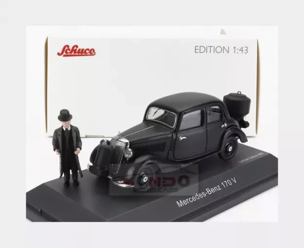 Schuco Mercedes 170v Gasogeno Holzvergaser With Figure 1949 1:43 450242900