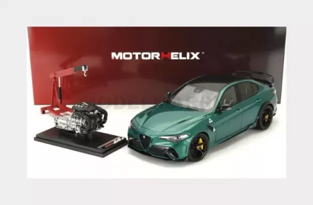 Motorhelix Alfa Romeo Giulia Gtam With Engine And Accessories 2021 1:18 M89008