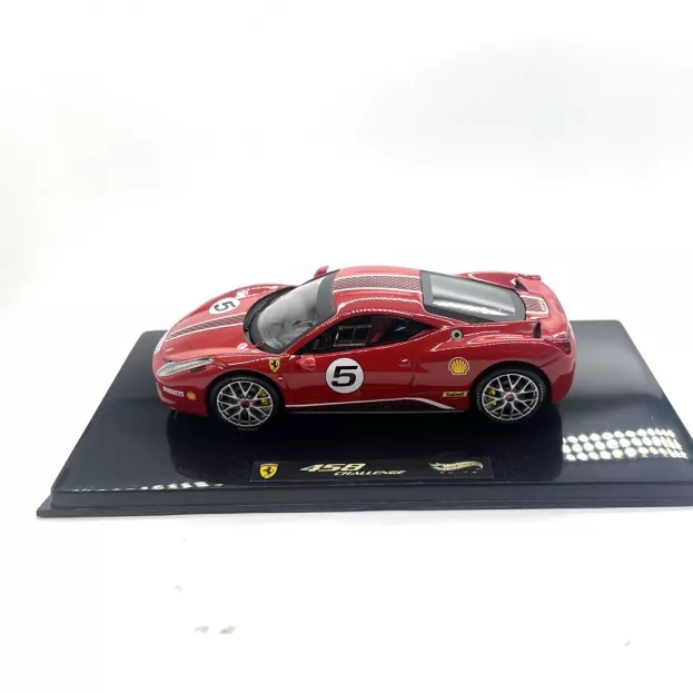Hot Wheels Ferrari 458 Italia 8c Challenge N 5 2010 1:43 X5504