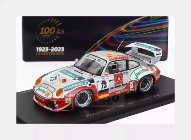 Spark Porsche 911 993 Gt2 3.6l Turbo Team Roock Racing N 73 24h Le Mans 1997 M.mello-breyner P.bello-breyner T.mello-breyner 1:43 S9909
