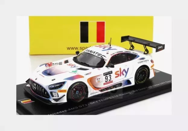Spark Mercedes Gt3 Amg Team Sky Tempesta Racing N 93 3rd Gold Cup Class 24h Spa 2022 J.hui L.spinelli C.froggatt E.cheever 1:43 SB516
