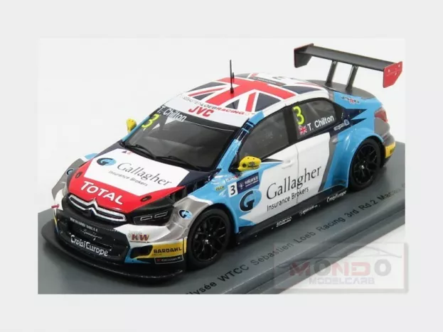 Spark Citroen C-elysee Wtcc Team Sebastien Loeb Racing N 3 3rd Macau Guia Race 2017 T.chilton 1:43 SA159