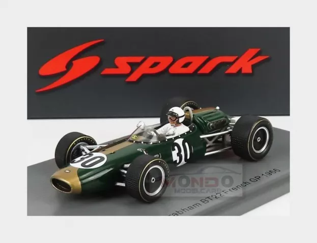 Spark Brabham F1 Bt22 N 30 France Gp 1966 J.bonnier 1:43 S7092