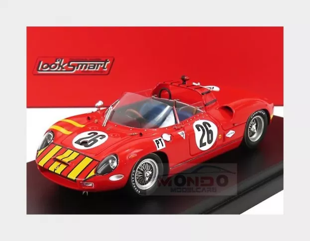 Looksmart Ferrari 330p Spider N 26 12h Sebring 1965 B.grossman S.hudson 1:43 LSRC089