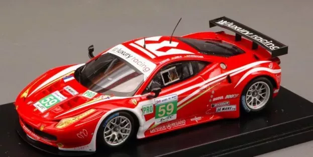 Truescale Ferrari 458 Italia 8c Gte Pro Team Luxury Racing N 59 2nd Place 24h Le Mans 2012 F.makowiecki J.melo D.farnbacher 1:43 FJM1343002