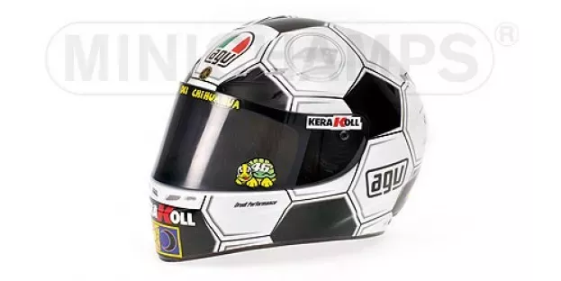 Minichamps Agv Valentino Rossi Moto Gp Barcelona 2008 World Champion 1:2 328080086
