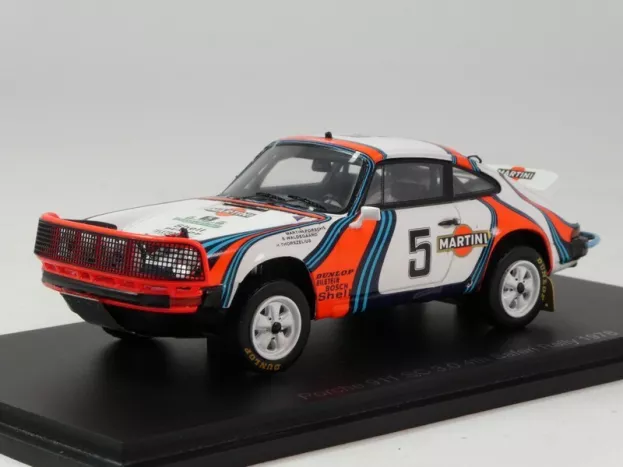 Spark Porsche 911 Sc 3.0 Coupe Martini N 5 4th Rally East African Safari 1978 B.waldegaard H.thorszelius 1:43 S4018