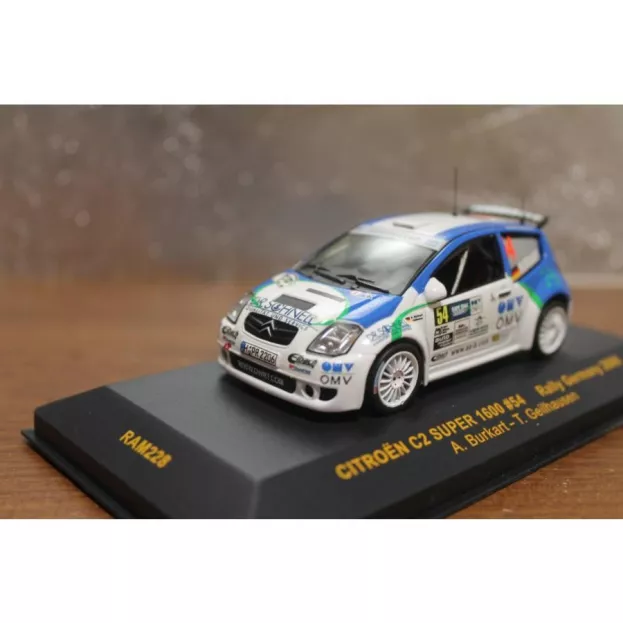 IXO Models Citroen C2 Super 1600 N 54 Rally Germany 2006 Burkart Geihausen 1:43 RAM228