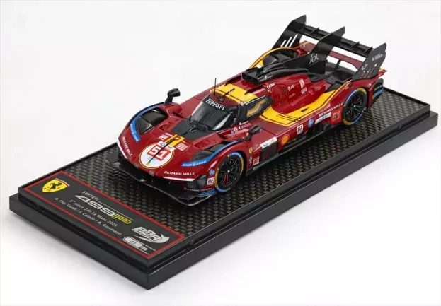 BBR Ferrari 499p 3.0l Turbo V6 Team Ferrari Af Corse N 51 3rd 24h Le Mans 2025 Alessandro Pier Guidi James Calado Antonio Giovinazzi 1:43 BBRC325B