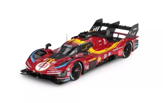 BBR Ferrari 499p 3.0l Turbo V6 Team Ferrari Af Corse N 51 3rd Wec 1812km Qatar 2025 Alessandro Pier Guidi James Calado Antonio Giovinazzi 1:43 BBRCS011