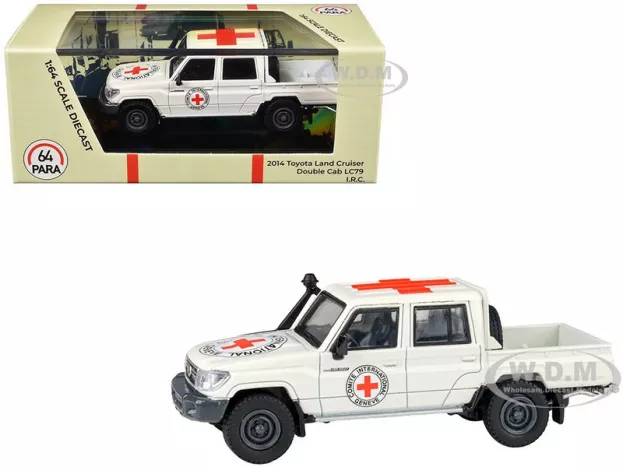 Paragon Toyota Land Cruiser Lc79 Double Cab Pick-up Red Cross Croce Rossa Comite International Geneve Lhd 2014 1:64 PA-55683