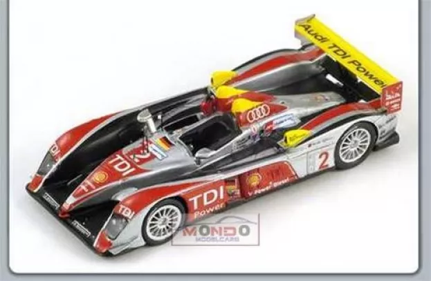 Spark Audi R10 Tdi 5.5l Turbo V12 Team Audi Sport North America N 2 Winner 24h Le Mans 2008 Rinaldo Capello Tom Kristensen Allan Mcnish 1:87 87LM08