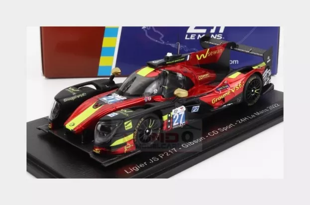 Spark Ligier Js P217 Gibson 07 Gk428 4.2l V8 Team Cd Sport N 27 24h Le Mans 2022 C.cresp M.jensen S.palette 1:43 S8625