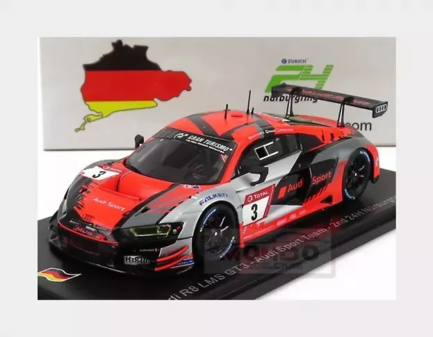 Spark Audi R8 Lms Gt3 Team Audi Sport N 3 24h Nurburgring 2020 M.bortolotti C.haase M.winkelhock 1:43 SG681