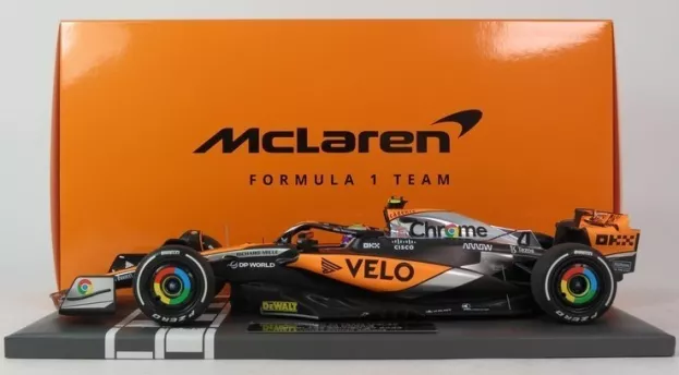 Minichamps Mclaren F1 Mcl60 Team Mclaren N 4 2nd British Gp 2023 Lando Norris 1:18 537232904