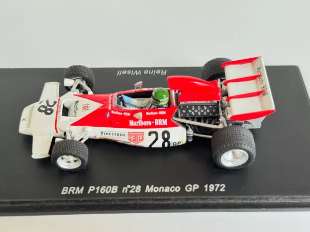 Spark Brm F1 P160b N 28 Monaco Gp 1972 Reine Wisell 1:43 S1742