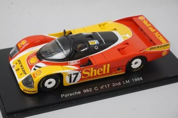 Spark Porsche 962c Shell Team Porsche Ag N 17 2nd 24h Le Mans 1988 H.j.stuck D.bell K.ludwig 1:43 S0901