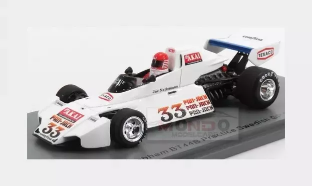Spark Brabham F1 Bt44 N 33 Practice Sweden Gp 1976 J.nelleman 1:43 S7095