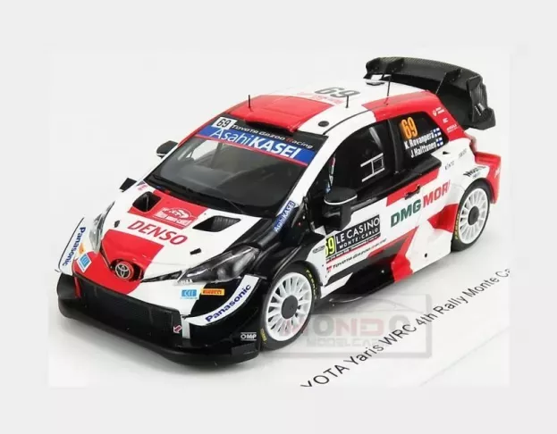 Spark Toyota Yaris Wrc Team Toyota Gazoo Racing Wrt N 69 Rally Montecarlo 2021 K.rovanpera J.halttunen 1:43 S6584