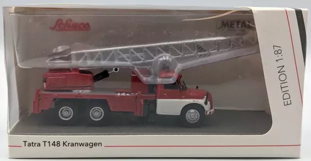 Schuco Tatra T148 Truck Scala Kranwagen Feuerwehr Crane Gru 1968 1:87 452668300