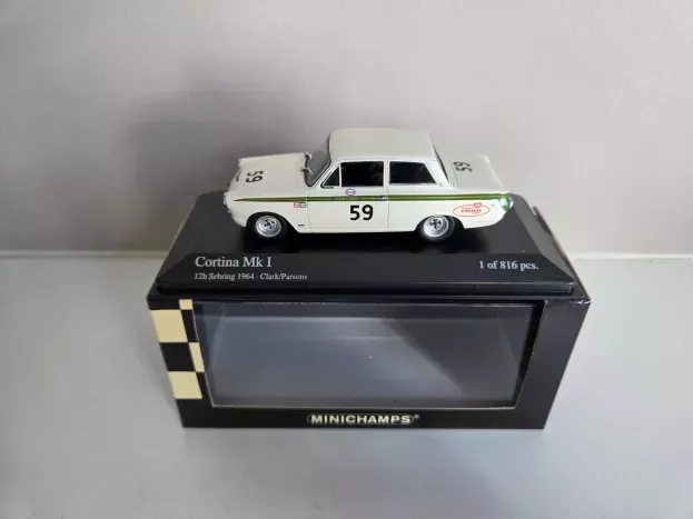Minichamps Ford Cortina Mki N 59 12h Sebring 1964 Clark Parson 1:43 400648259