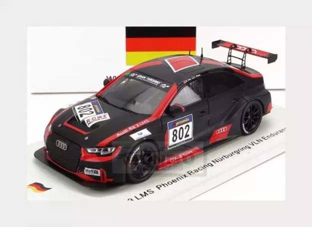 Spark Audi Rs3 Lms N 802 Phoenix Racing Nurburgring Vl Endurance 2016 R.frey C.haase 1:43 SG571