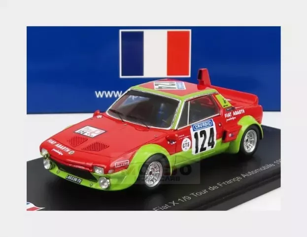 Spark Fiat X1 9 Abarth N 124 Tour De France 1974 C.beckers M.de La Grandive 1:43 SF265