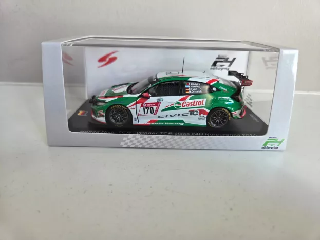 Spark Honda Civic Trc Team Castrol N 170 Winner Tcr Class 24h Nurburgring 2020 D.fugel T.monteiro M.oestreich E.guerrieri 1:43 SG697