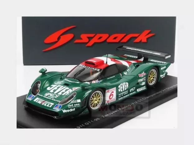 Spark Porsche 911 Gt1-98 Team Zakspeed Racing N 6 Fia Gt Championship Silverstone 1998 M.bartels A.hahne 1:43 S5996