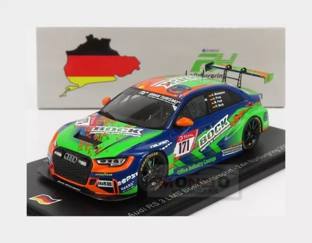 Spark Audi A3 Rs3 Lms Team Bonk Motorsport N 171 24h Nurburgring 2020 H.bock M.partl A.prinz A.moentmann 1:43 SG701