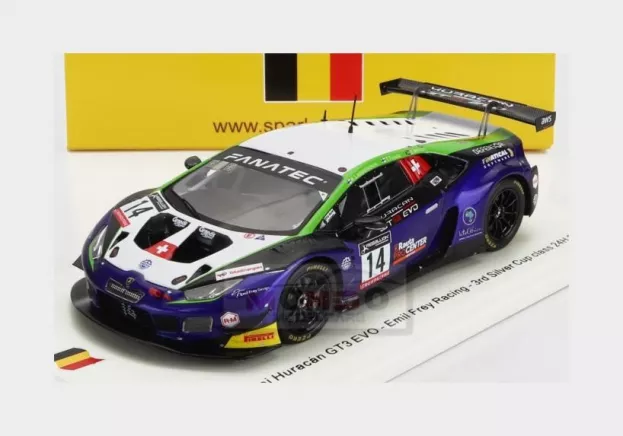 Spark Lamborghini Huracan Gt3 Evo Team Emil Frey Racing N 14 3rd Silver Cup Class 24h Spa 2022 T.tujula S.white K.lappalainen 1:43 SB510