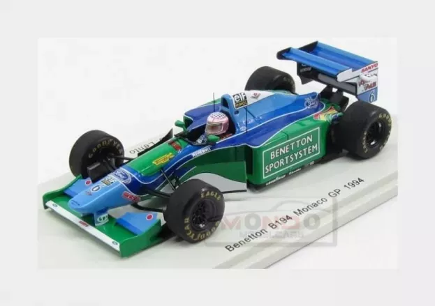 Spark Benetton F1 B194 N 6 Monaco Gp 1994 Jyrki Juhani Lehto 1:43 S4482