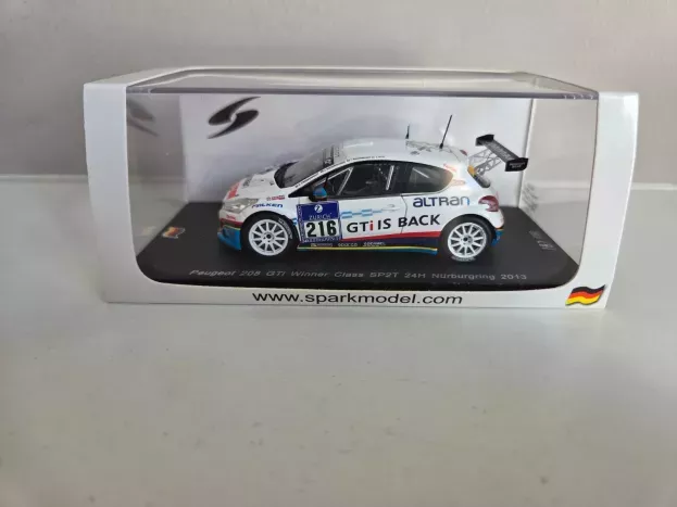 Spark Peugeot 208 Gti N 216 Winner Class Sp2t 24h Nurburgring 2013 C.frankenhout J.niederhauser V.redermecker G.ricci 1:43 SG106