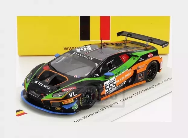 Spark Lamborghini Huracan Lp610-4 2014 Gt3 Evo Team Orange 1 Fff Racing N 555 24h Spa 2019 M.beretta T.proto D.menchaca G.altoe 1:43 SB322