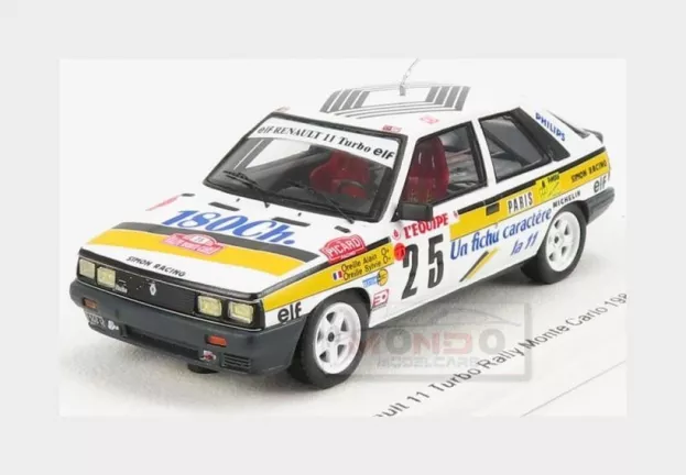 Spark Renault R11 Turbo N 25 Rally Montecarlo 1986 A.oreille S.oreille 1:43 S5570