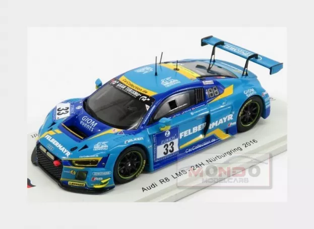 Spark Audi R8 Lms N 33 24h Nurburgring 2016 A.ziegler G.tonic R.saurenmann P.schmidt 1:43 SG241
