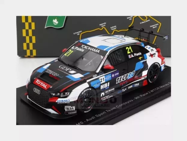 Spark Audi A3 Rs3 Lms Team Audi Sport N 21 9th Race 2 Wtcr Macau Guia 2018 A.panis 1:43 SA204