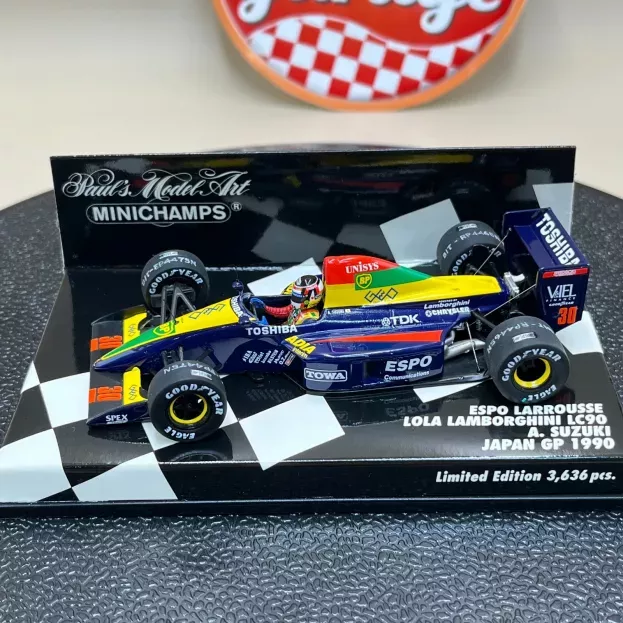Minichamps Larrousse F1 Lamborghini Lola Lc90 N 30 1990 A. S U Z U K I 1:43 400900030