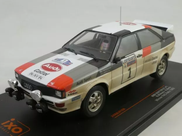 IXO Models Audi Quattro A1 night Version N 1 Winner Rally Rac Lombard 1982 H.mikkola H.hertz 1:24 24RAL010A